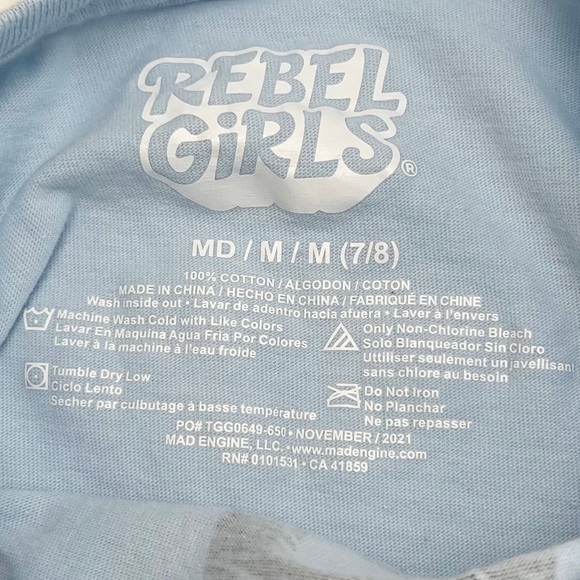 Rebel Girls “Fight For The Things You Care About” Cropped Tee (7/8) - Picture 3 of 3